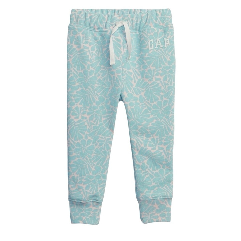 Baby Gap New Floral Pink Blue Joggers Size 12-18 Months
